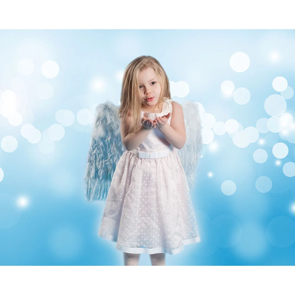 Фон для фотосъемки с голубыми блестками девочек на день рождения|Фон фотосъёмки|