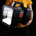 Новинка, супер яркий светодиодный перезаряжаемый фсветильник с двойной головкой, ручной фонарь, рабочий фонасветильник, прожексветильник