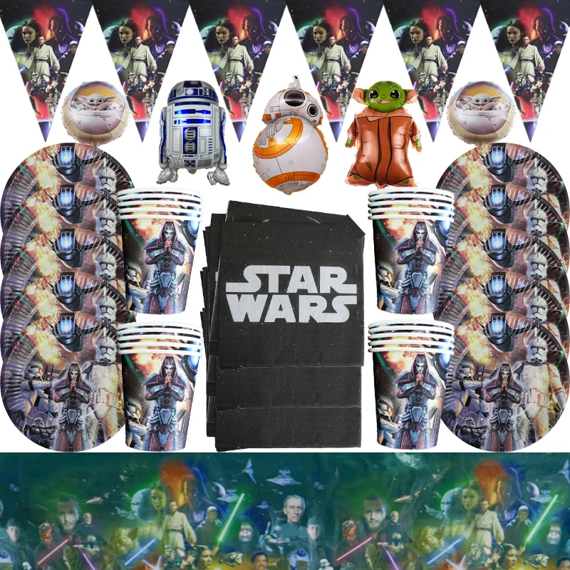 Диснеевские аксессуары для дня рождения одноразовая посуда искусственный