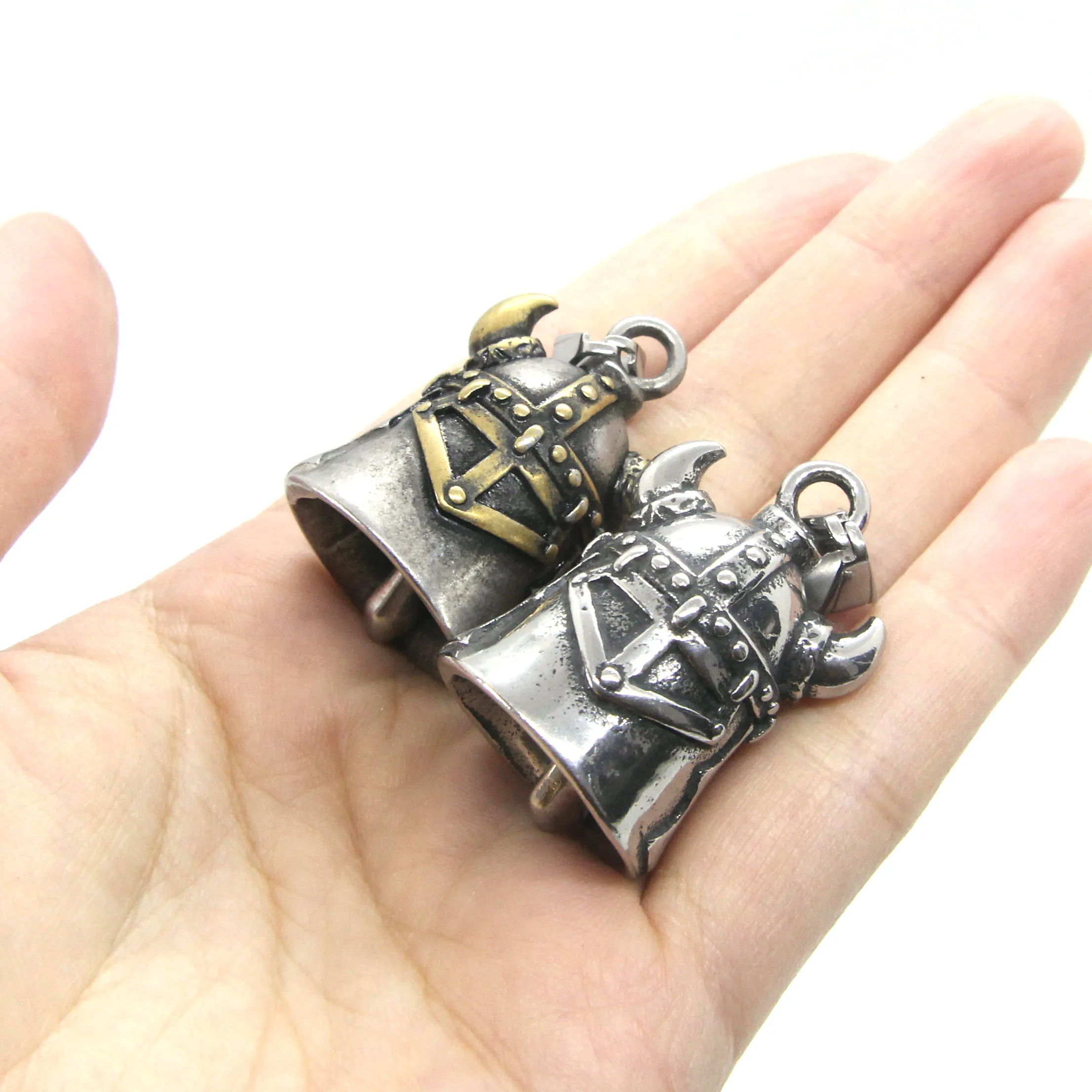 Популярный Байкерский подвесной колокольчик с якорем из нержавеющей стали 316