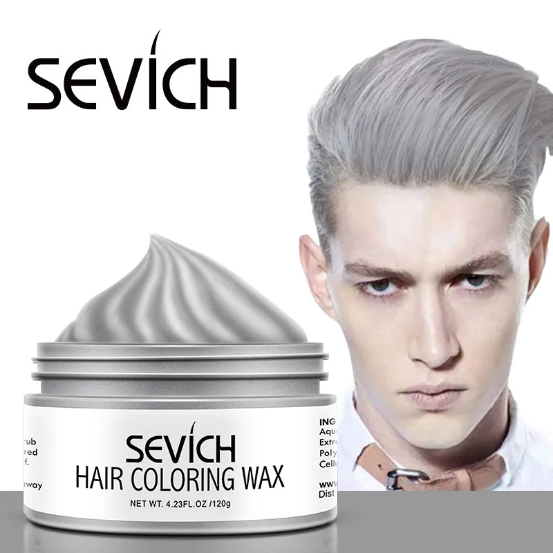 

Sevich hair color wax 120g Temporary Hair Color Wax Men DIY Hairstyle Mud Molding Paste Dye Cream Gel Disposable Dye Hair Cream