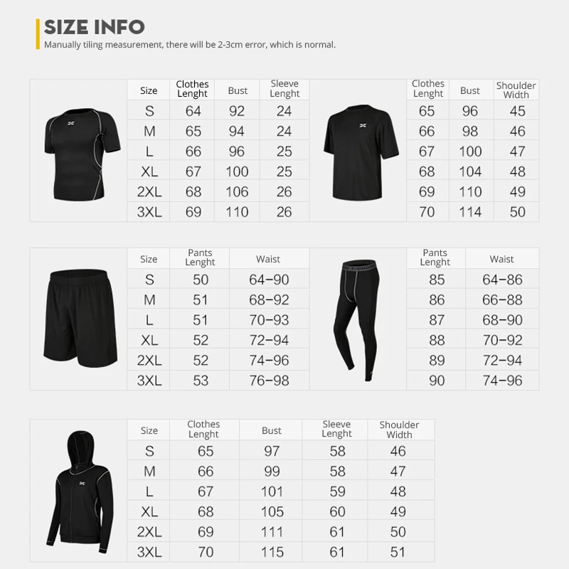 Комплект спортивной одежды мужской из 5 предметов джоггеры тренировочные