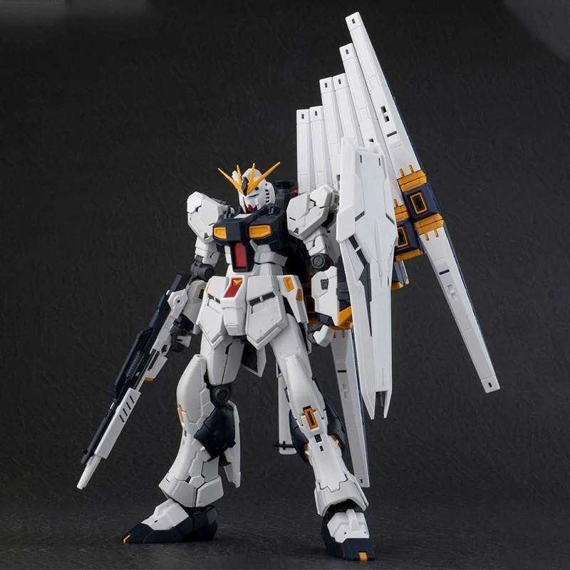 Bandai Gundam RG 1/144 RX-93 NU V собрать модель Наборы фигурки Детские игрушки