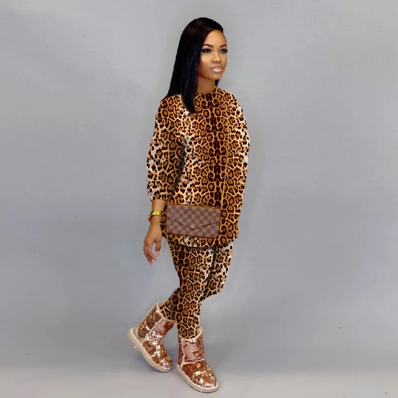 

Женский утепленный повседневный костюм с капюшоном и круглым вырезом, осень/зима, есть большие размеры, модель 2021