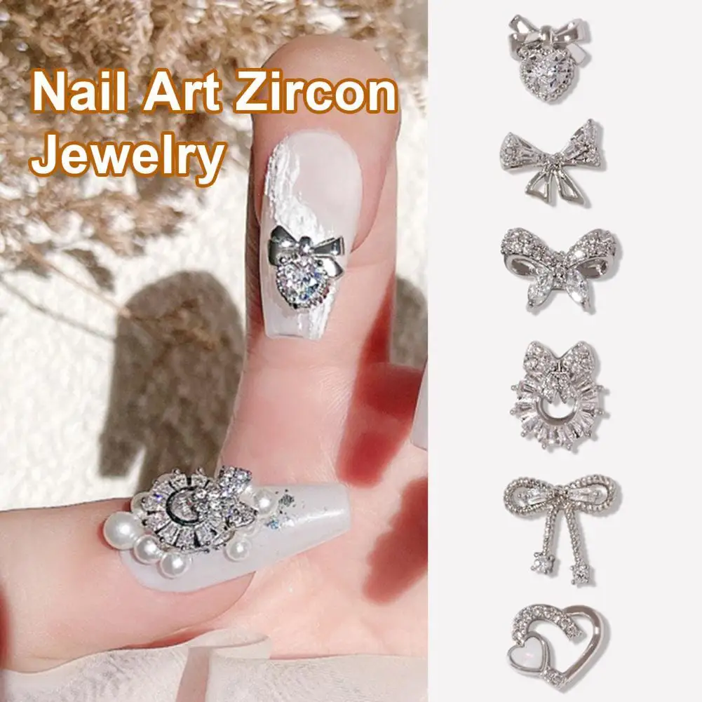 

Nail Cubic Zirconia Various Shape Nail Art Accessories Fashion 3D Manicure Decor for Women