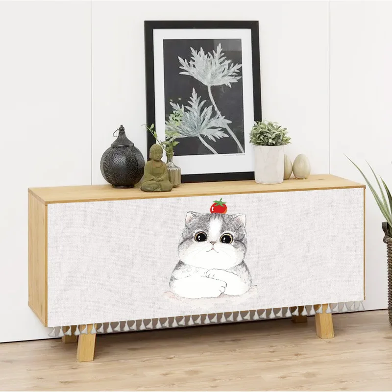 Короткие декоративные занавески в скандинавском стиле разделительные шторы с