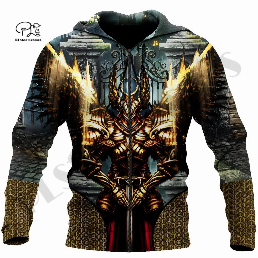 

PLstar Cosmos 3Dprint Newest Angel Knights Art Harajuku Premium Streetwear Funny Unique Awsome Casual Hoodies/Sweatshirt/Zip W-1