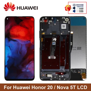 6 26for huawei honor 20 lcd yal l21l61a l61d l71a display touch screen digitizer replacement parts for huawei nova 5t lcd free global shipping