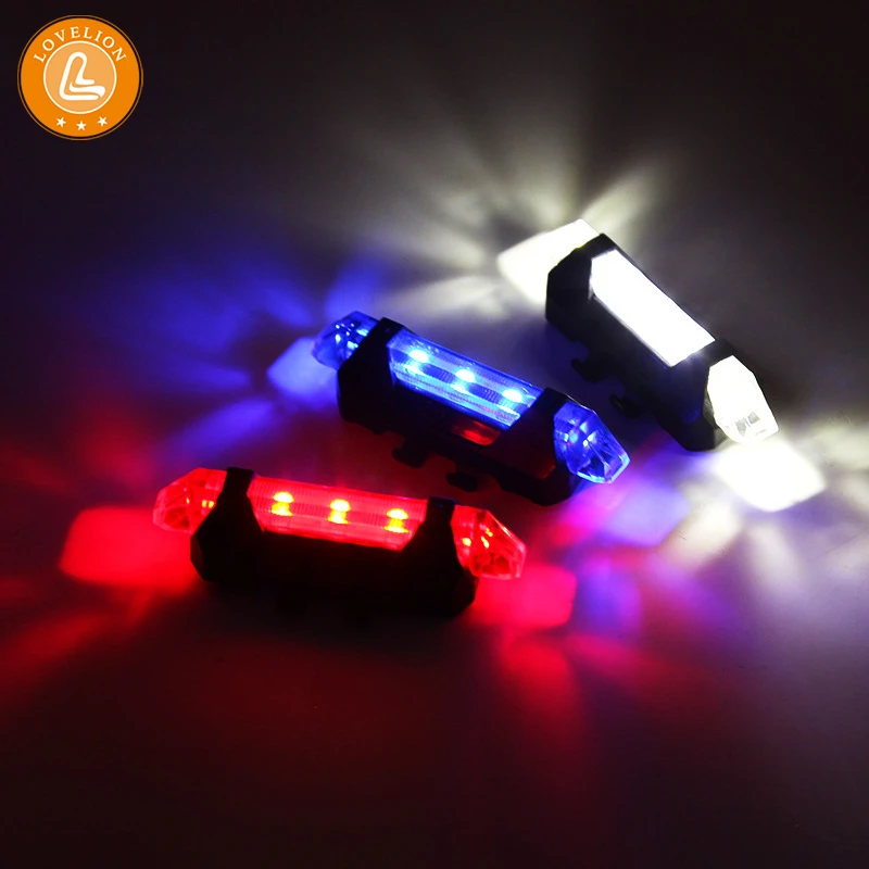 Светодиодный фонарь LOVELION для горного велосипеда с USB зарядкой задний и