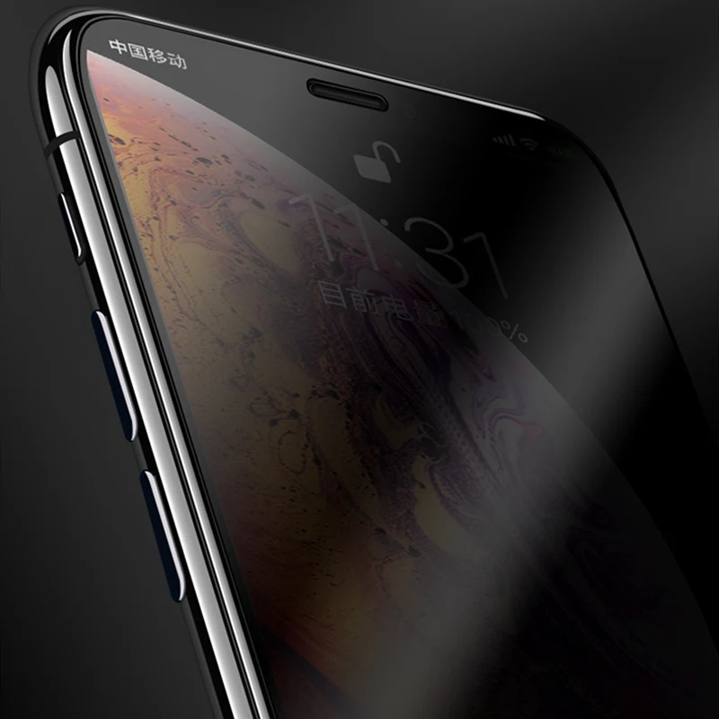 Антишпионское закаленное стекло для iPhone 6 6S 7 8 Plus X Защитное сохранения личной
