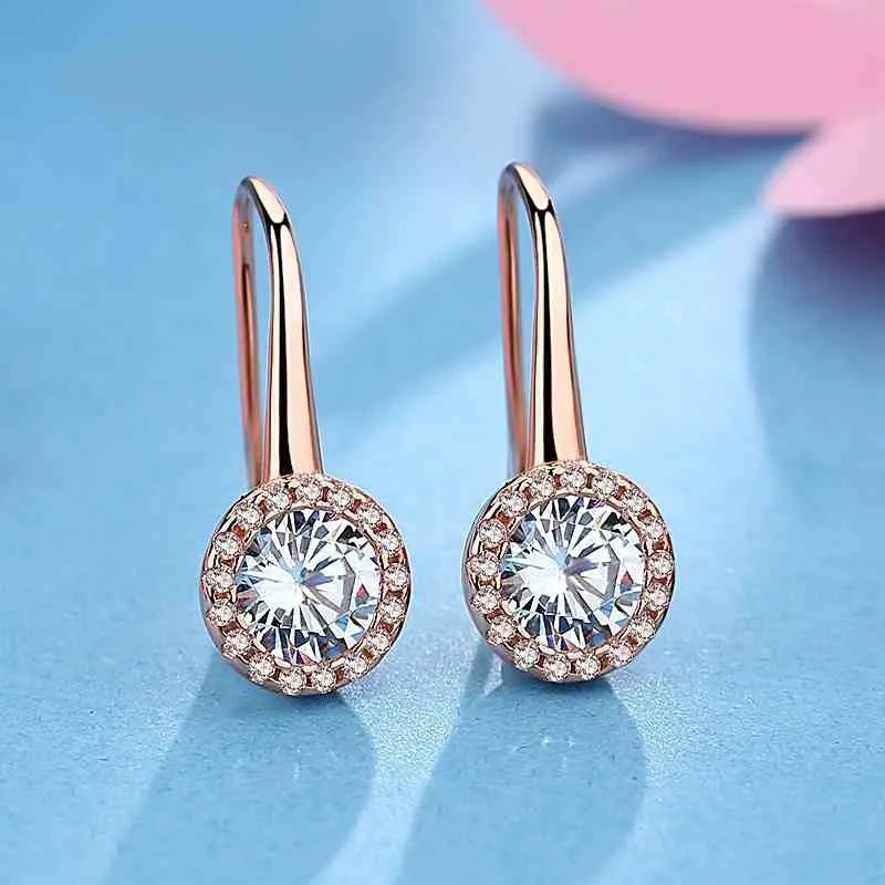 

14K Rose Gold Earrings for Women Peridot Natural Topaz Gemstone Stud Earring Brincos Bizuteria of Jewelry Kolczyki Orecchini