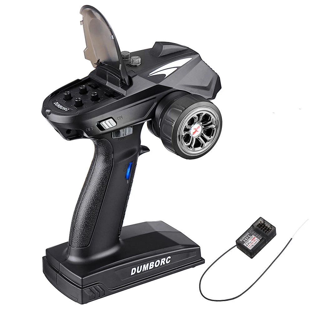 

2021 New Dumborc X6 2.4G 6CH Radio Transmitter X6FG Gyro X6F Receiver LED Light Set For RC Car Boat
