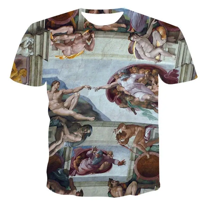 

2020 New 3d T -Shirt Retro Style Casual Cool T -Shirt 3d Printing 3d Printing Quick Drying T -Shirt .