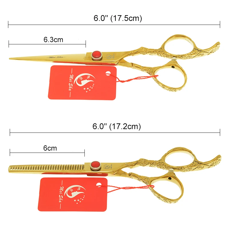 

Meisha 6 inch Professional Haircut Thinning Scissor Clipper Shears Barber Cut Hair Scissors Set Hairdressing Styling Tool A0115A