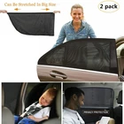 2 шт. автомобиля спереди и сзади боковое окно солнцезащитный козырек от солнца паруса крышка Зонт изоляции анти-москитные ткань щит UV Защитная крышка