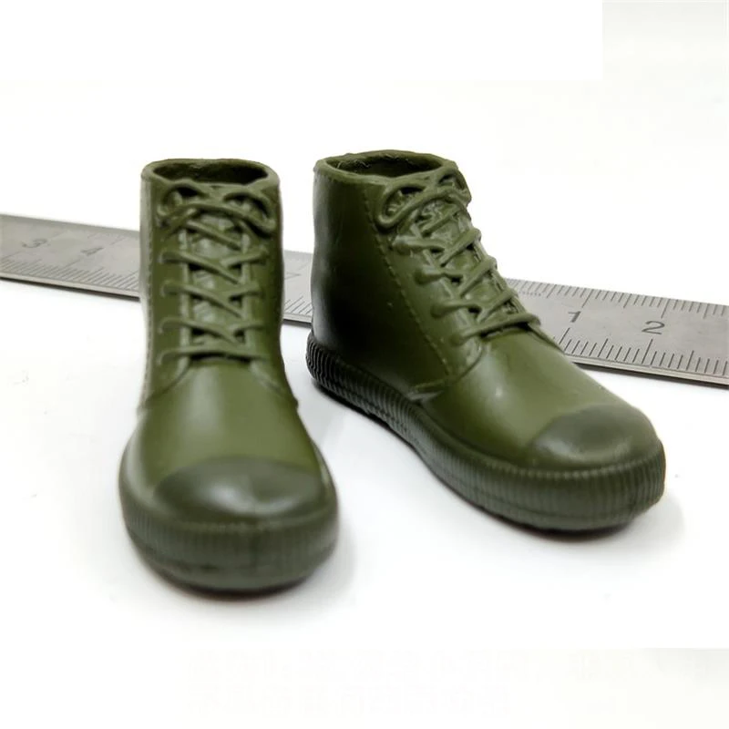 

In Stock Mini Times Toys M022 1/6th Combat War Solid Shoes Brown Model For Usual 12 inch Doll Action Collectable