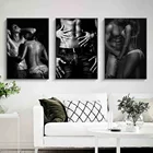 Сексуальная Абстрактная Картина на холсте для мужчин и женщин, черный и белый цвета, постер для спальни, прикроватной тумбочки, настенное художественное декоративное полотно, картины