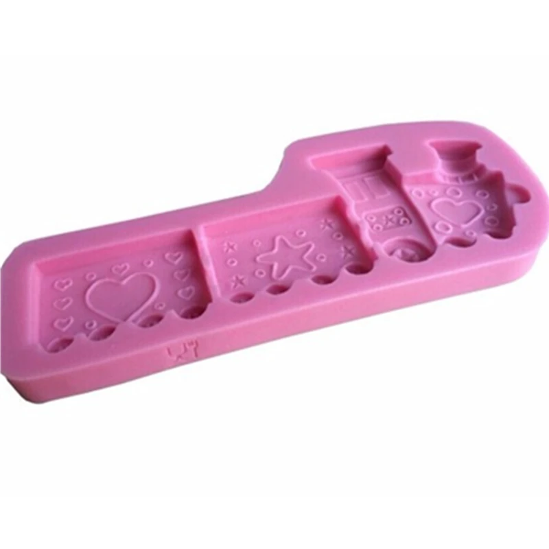 Горячая продажа форма поезда силиконовые формы для торта инструменты кекса желе