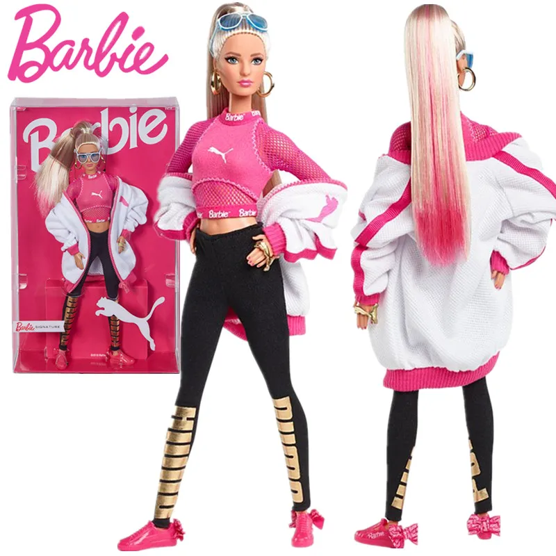 

Barbie Puma Doll 2019 50th Anniversary Classic Toys Signature Dolls Sport Barbie Toy For Girls Gift 22 Joints Move Barbie Toys