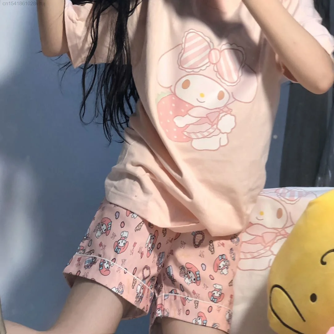 Милая 2021 Kawaii Футболка Топ свободная хлопковая женская Y2k футболка мой