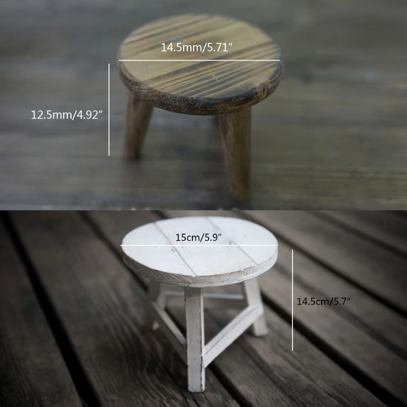 

Newborn Photography Props Mini Wood Desk Tea Tables Baby Photo Posing Wooden Prop Foto Shooting Accessories K3NE