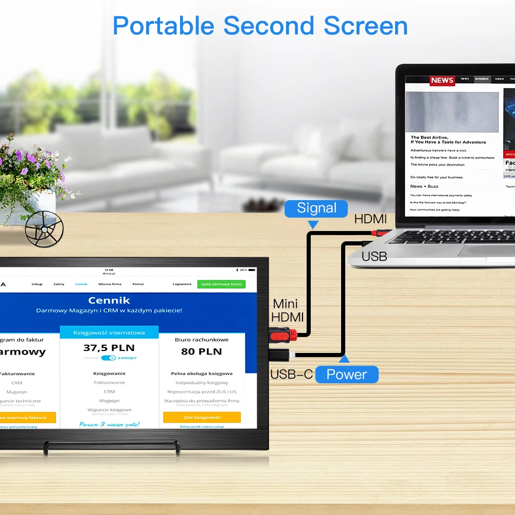 EYOYO тонкий портативный ЖК hd монитор 13 3 &quotusb type c mini hdmi для ноутбука xbox