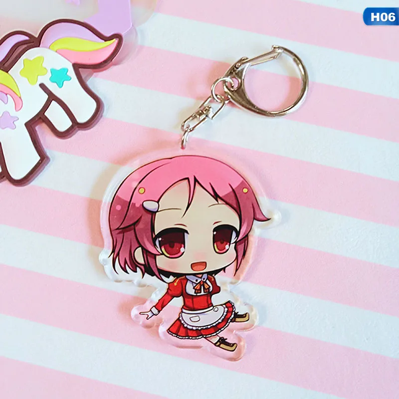 KEY5246H06 Sword Art Online SAO Yuuki Asuna акриловый брелок для ключей - Цвет: KEY5246H06