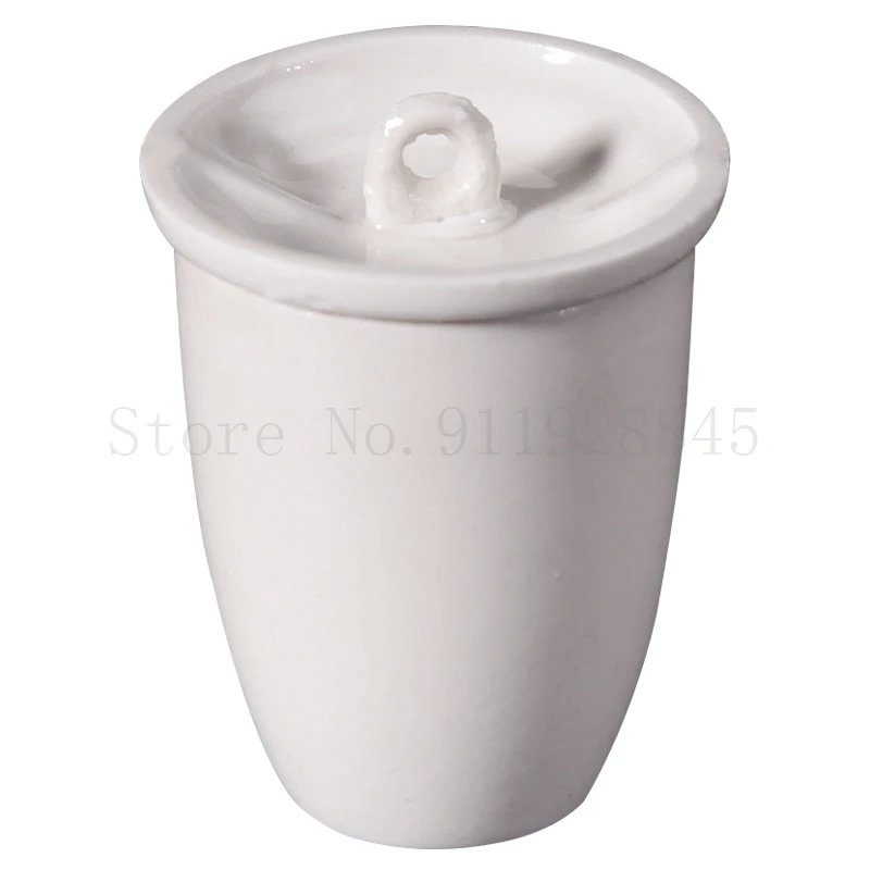 10pcs 20/25/30ml Ceramic volatilization crucible with lid lab for coal quality analysis at high temperature | Канцтовары для офиса