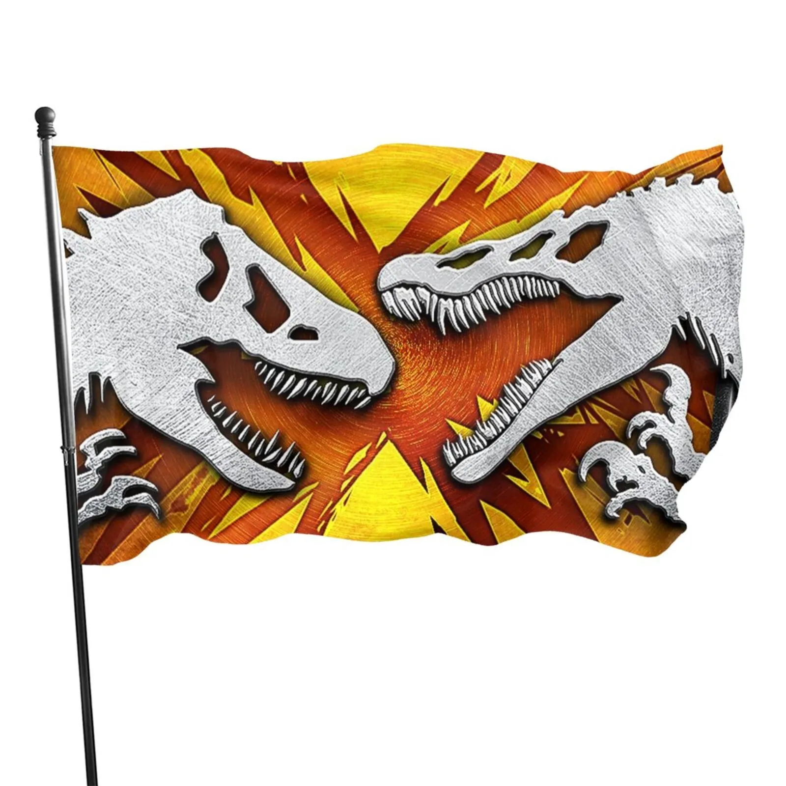 

Free Shipping 3d Printed Jurassic Park Flag Home Decoration 2021