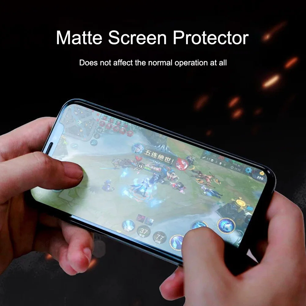 Матовая защитная пленка для экрана iPhone SE2 11 Pro max XR XS Max 7 8 6S Plus 9H матовое закаленное