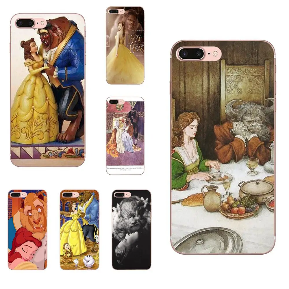 Классический Belle Красавица и Чудовище S Мягкий телефон Капа для Apple iPhone 4 4s 5 5C 5S SE 6 6S