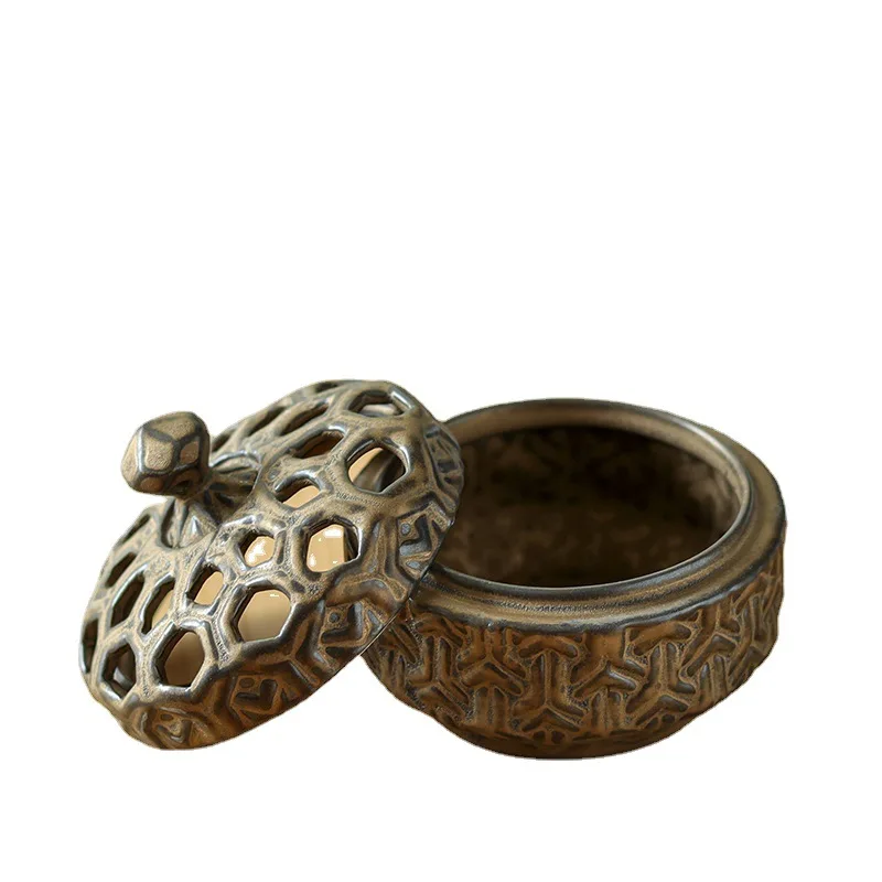 

Mosquito Coils Holder Craft Vintage Home Decoration Living Room Yoga Buddha Decoration Gift Man and Women Ceramic Incense Burner