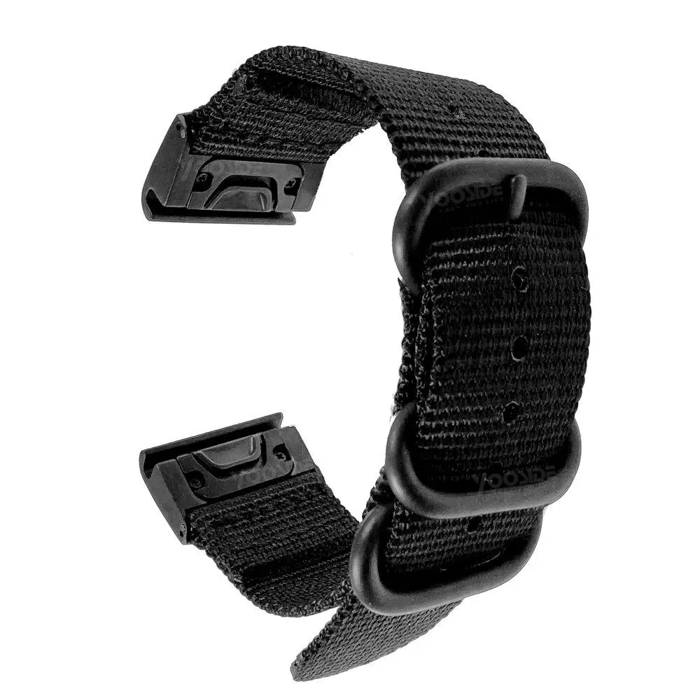 Fenix 6X браслет из нержавеющей стали Металл Quick Fit 26 мм/22 мм NATO нейлоновый ремешок для часов Ремешок для Garmin Fenix 5/6X/Fenix 5X/Fenix 3