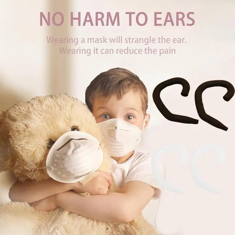 

Ear Protection Earhooks Anti-slip Holder Elastic Comfort Glasses Tips Eyeglass Hook Temple Glasses Retainer Ear Accessory S X1E8