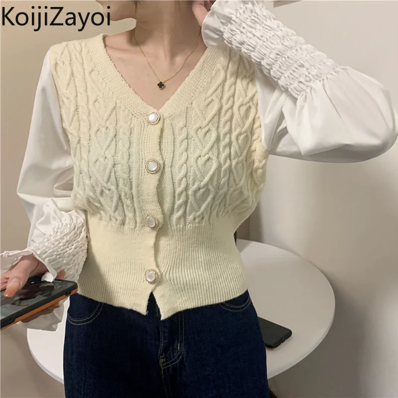 

Женский кардиган с длинным рукавом, V-образным вырезом