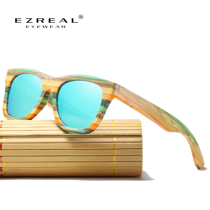 EZREAL бамбуковый поляризационный скейтборд ручной работы натуральные деревянные