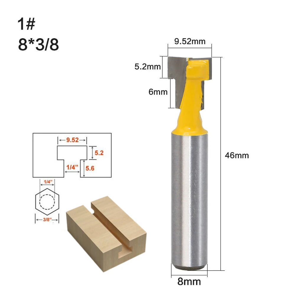 8 мм сверло из твердого сплава фреза для дерева прямой конец t типа щелевые