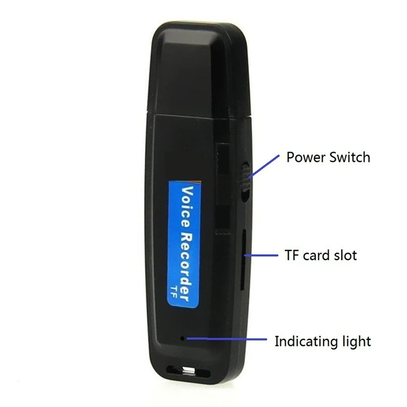 Профессиональная MicroSD TF карта USB диктофон u-диск цифровой аудио записывающая