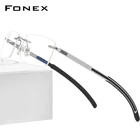 FONEX Оправа для очков Мужская без винтов, силиконовая, 2021