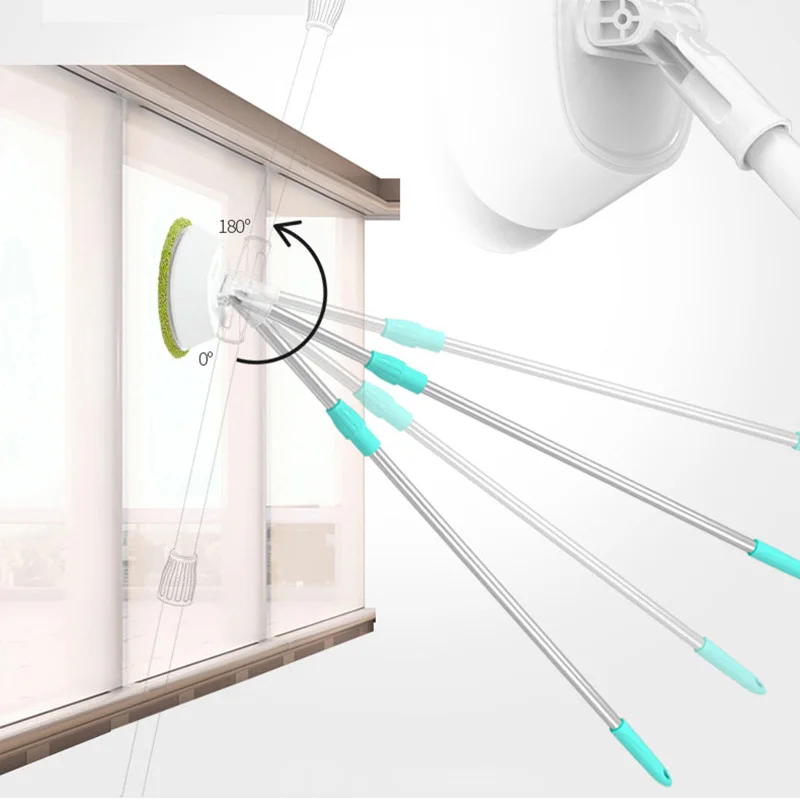 Электрический беспроводной Телескопический мойщик окон беспроводная уборка