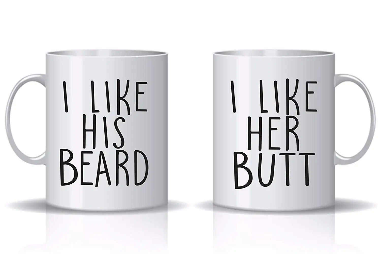 Забавные кофейные кружки мне нравится его борода я люблю ее ягодицы кружка для