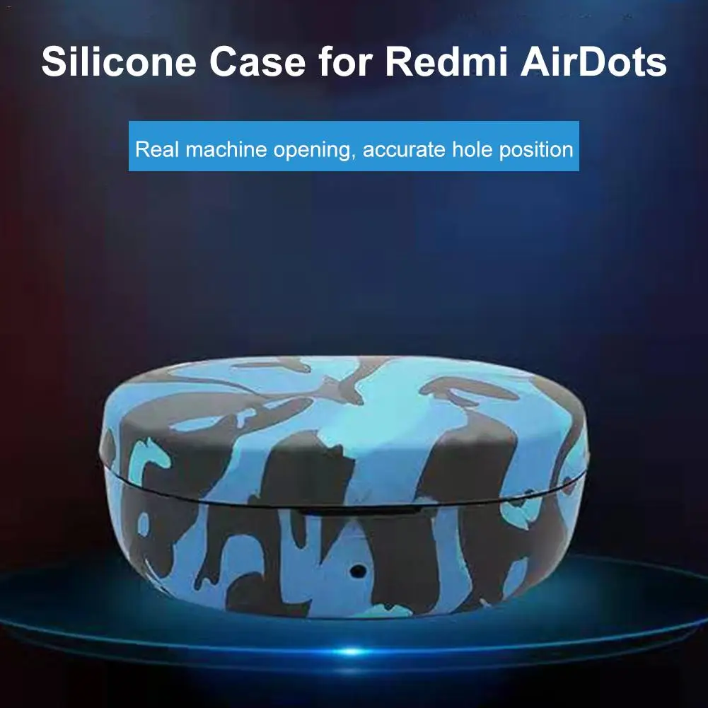 2019 Newest Camouflage Silicone Case Redmi Protective Cover Earphone For Xiaomi Airdot TWS True Wireless | Электроника
