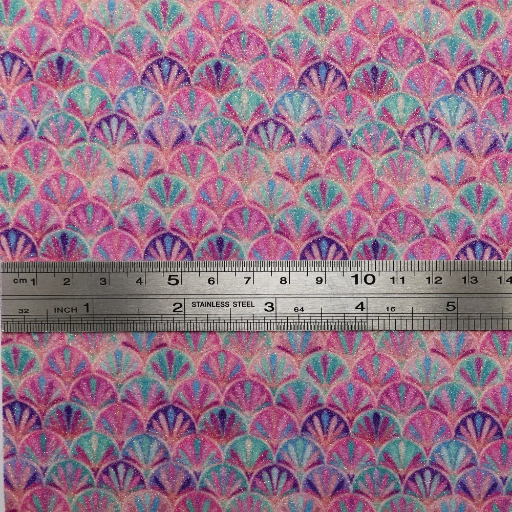 Рулон чешуи рулона 30 см х 134 из искусственной кожи с блестками для сережек бантов