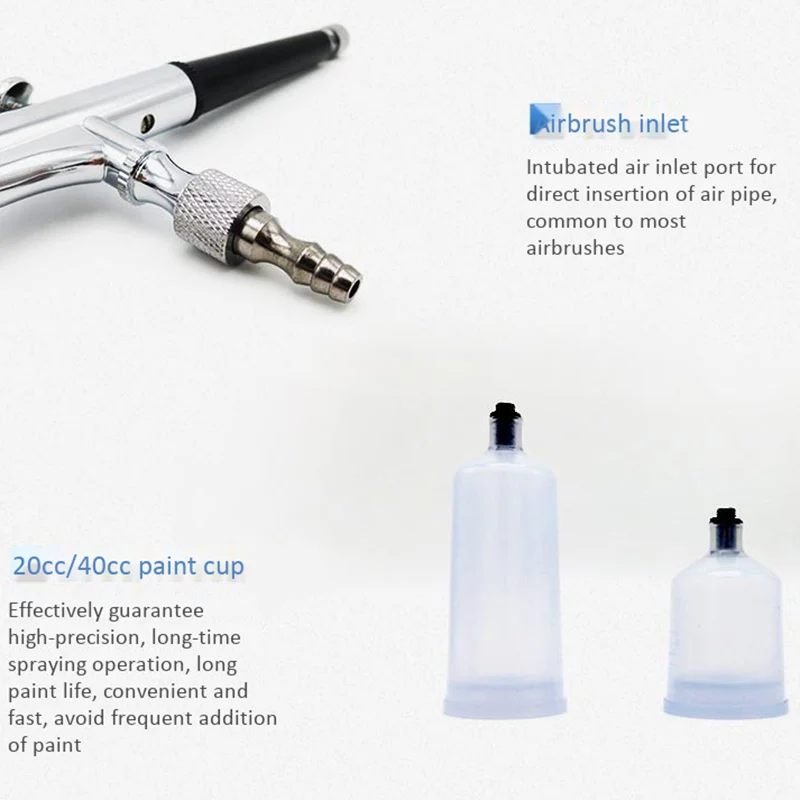 Airbrush Gravity Feed Double Action Cake Tattoo Pistola Nail Tool 20Cc 40Cc | Инструменты
