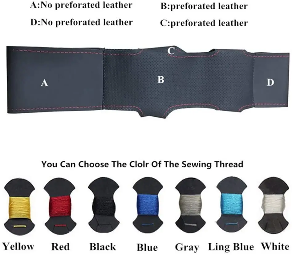 

DIY Black Suede carbon fibre Car Steering Wheel Cover for Honda Old Civic 2004 2011 Civic 8 2006 2009