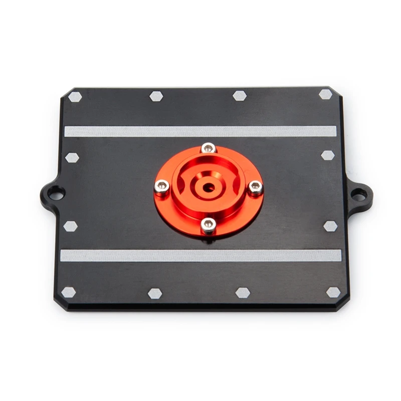 

CNC Metal Equipment Box Receiver Box Cover Plate for 1/10 RC Crawler Car Axial Wraith 90048 90053 RR10