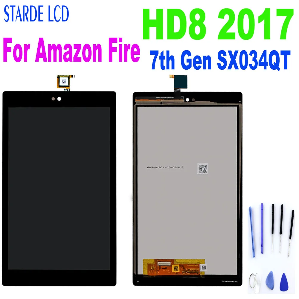 Для Amazon Fire HD8 2017 HD 8 7 го поколения SX034QT ЖК дисплей кодирующий преобразователь