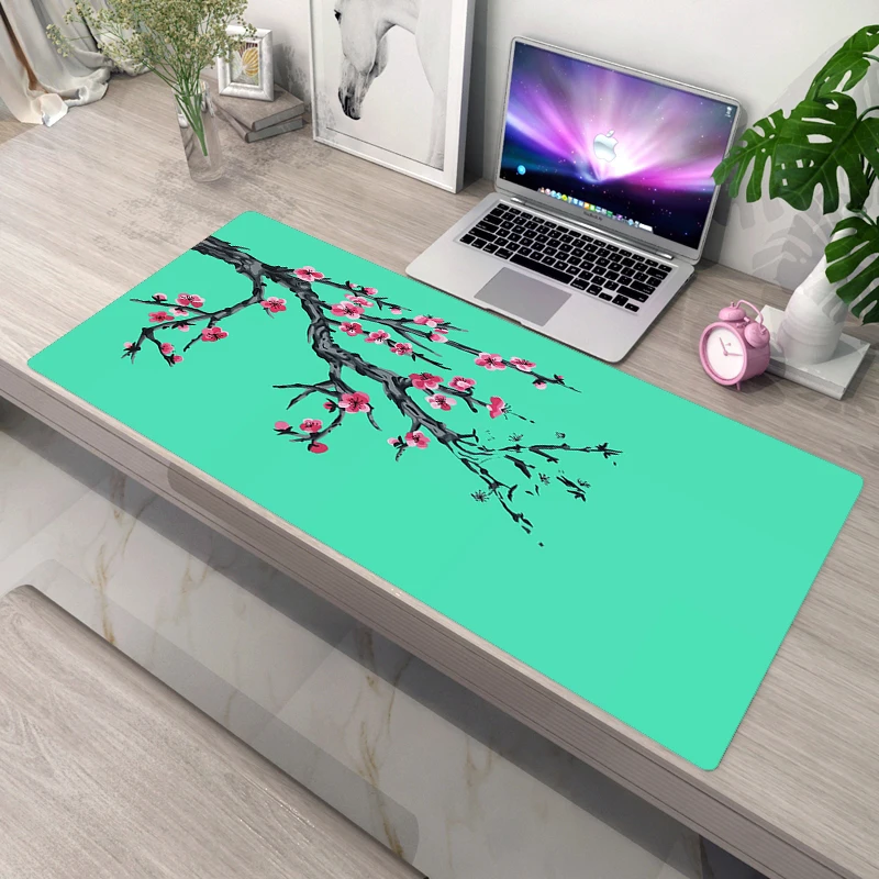 

Custom Pad Cherry Blossom Flower Mouse Pad Gamer Mouse Mats Xxl Mousepad Cute Desk Accessories Mat Gaming for Pc Mause Protector