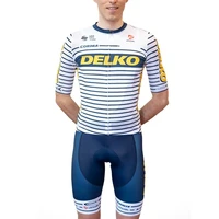 delko team cycling jersey kit nippo summer mens short sleeve set 2021 mtb clothing ropa ciclismo hombre maillot bib gel shorts