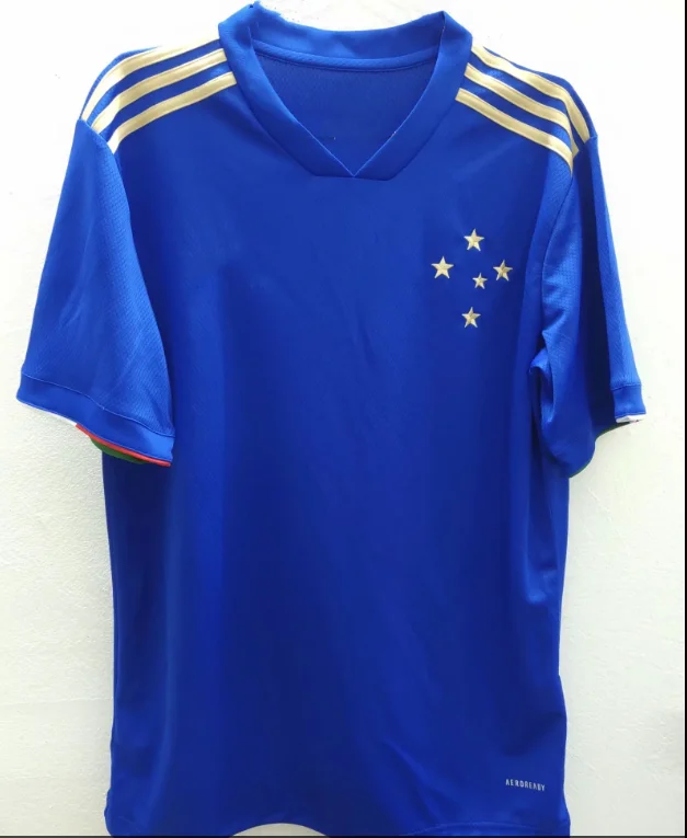 

Football Shirt 21 22 Cruzeiro Centenary Novelty Anniversary Dede Leo M. Soccer Jerseys Manoel Brown Color